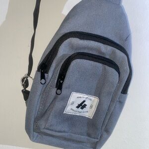 Hingham shoulder pocket strap Gray Crossbody Bag